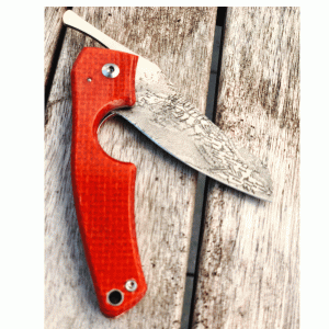Les Fines Lames le PETIT Micarta Orange COMPASS series