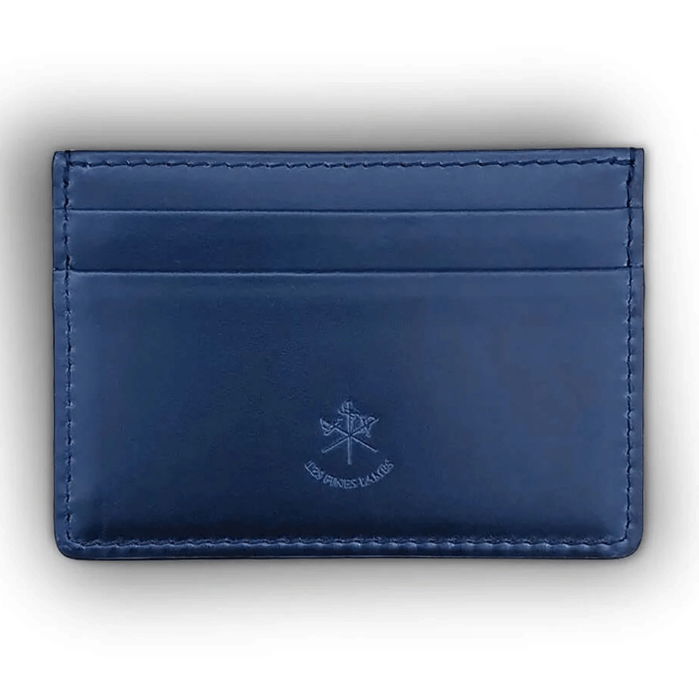 Les Fines Lames Kortholder / Lommebok i Skinn - Petrol Blue