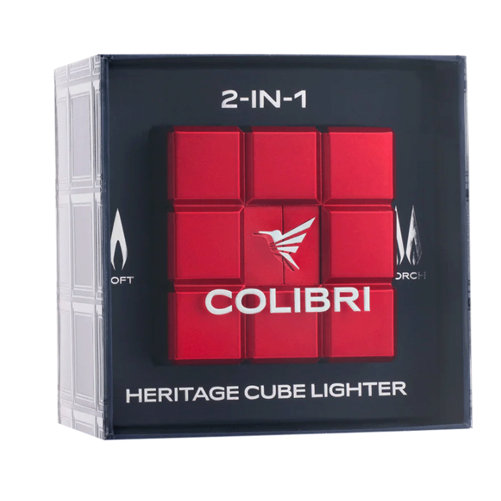 Colibri Heritage Cube Table Lighter Black - Bilde 3